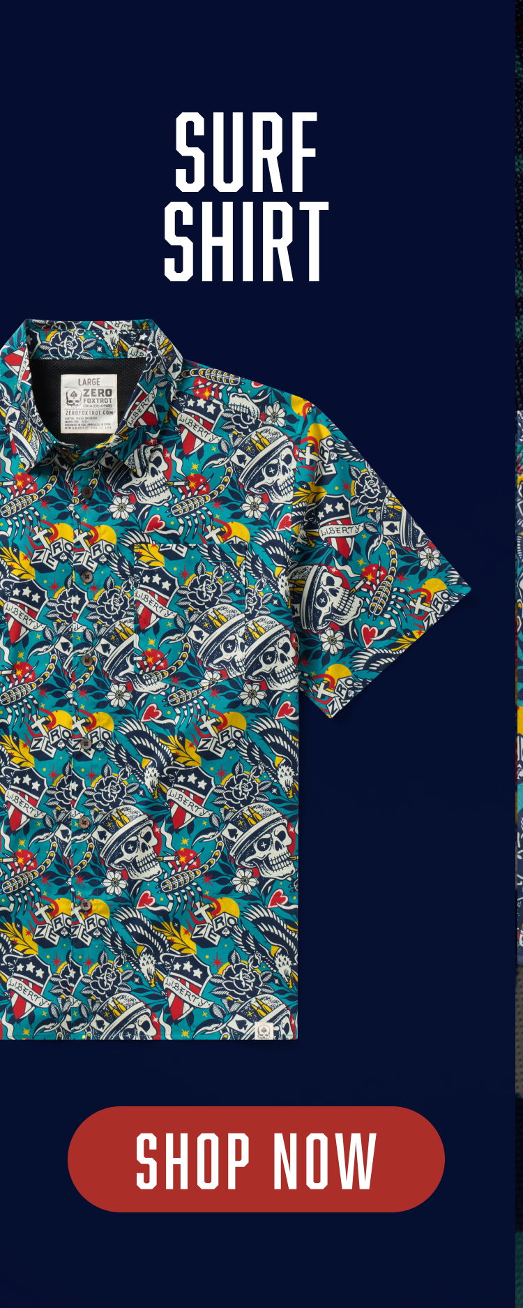 Shop Liberty Skull Surf Shirt