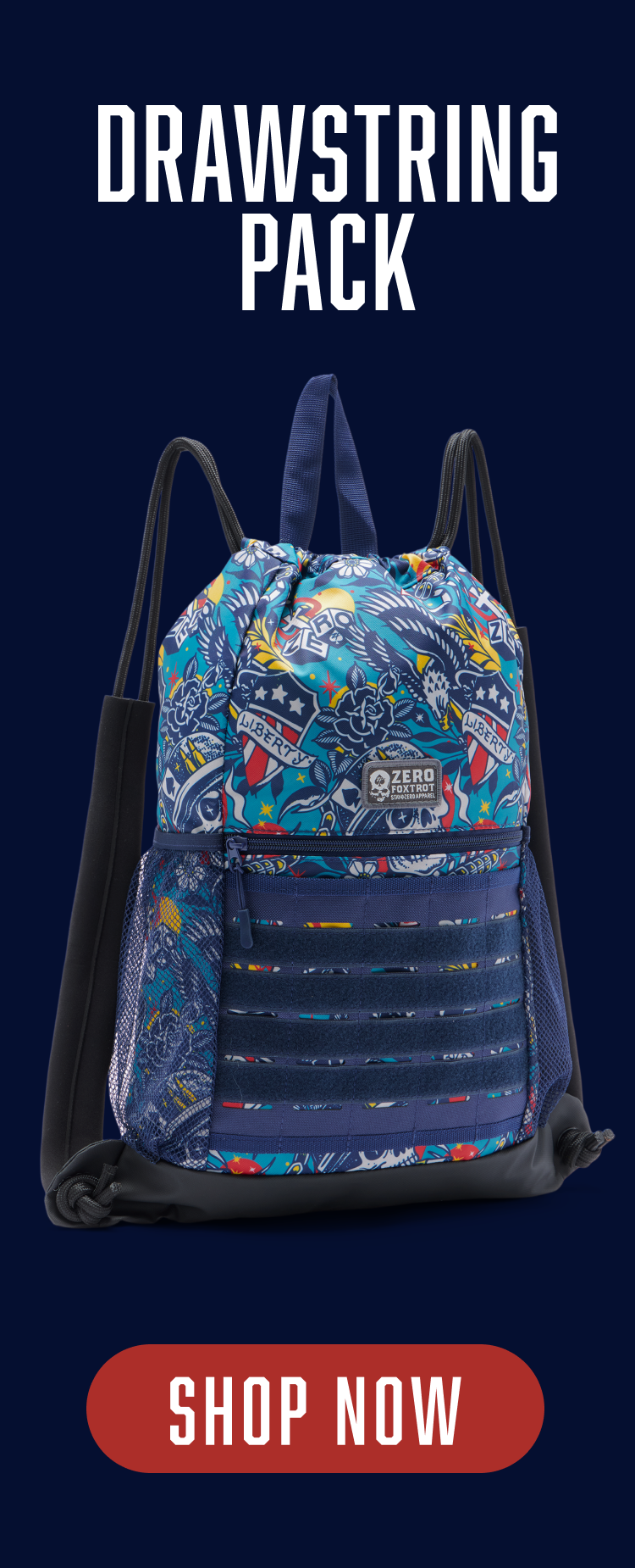 Shop Liberty Skull TAC Drawstring Pack