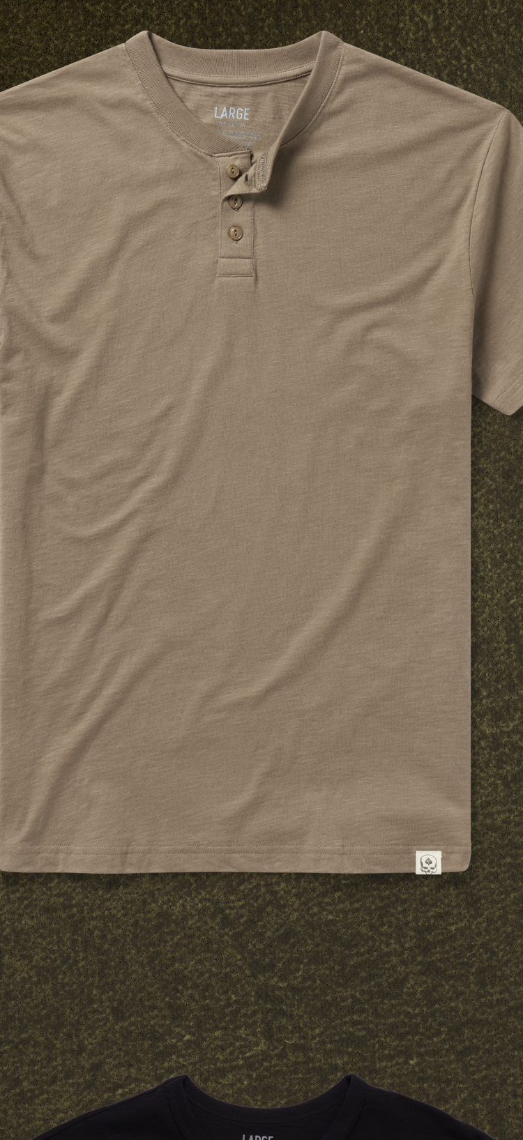Short Sleeve Cotton Skivvy Henley