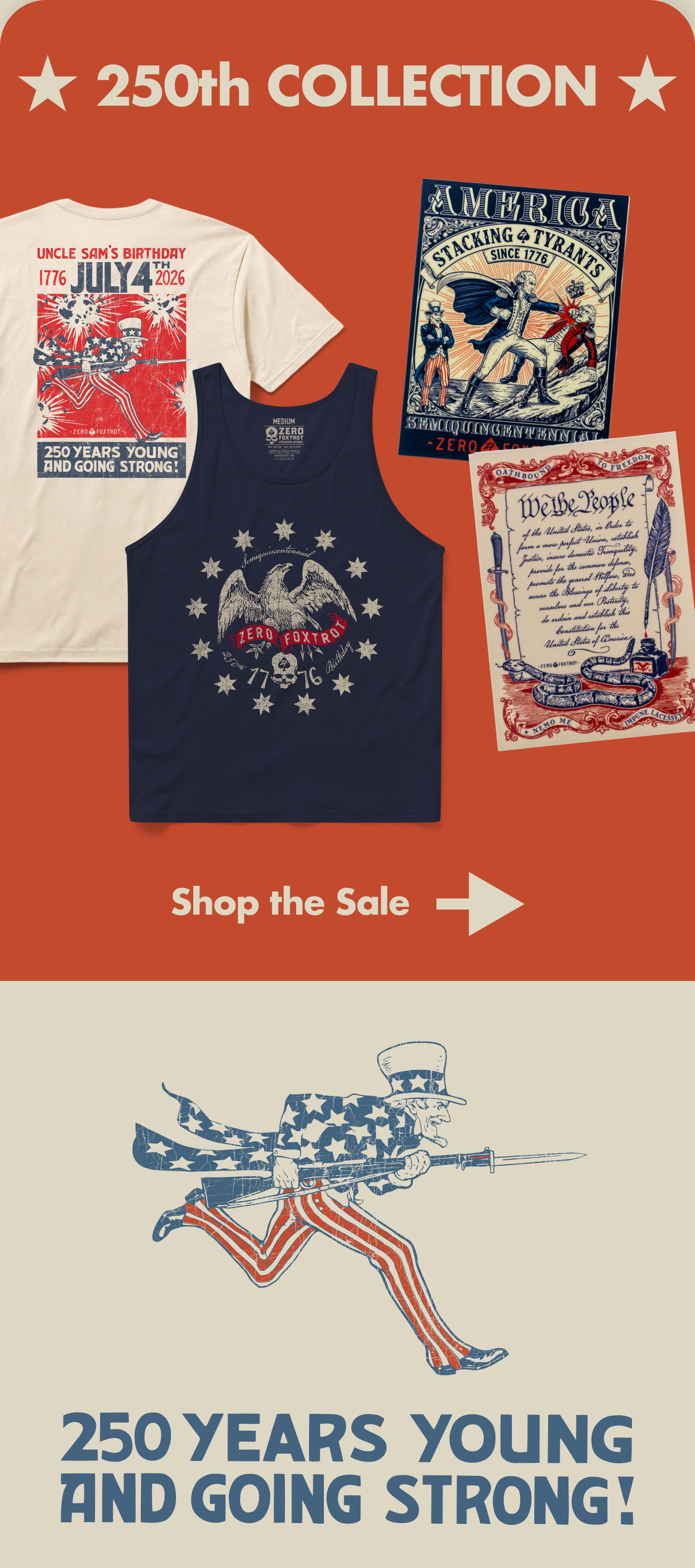 50% OFF 250TH COLLECTION