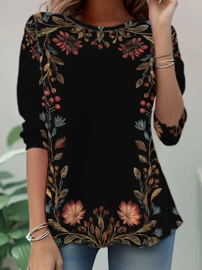 Daily Going Out Casual Tunic ...