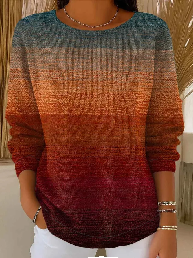         Casual Abstract Sweat...