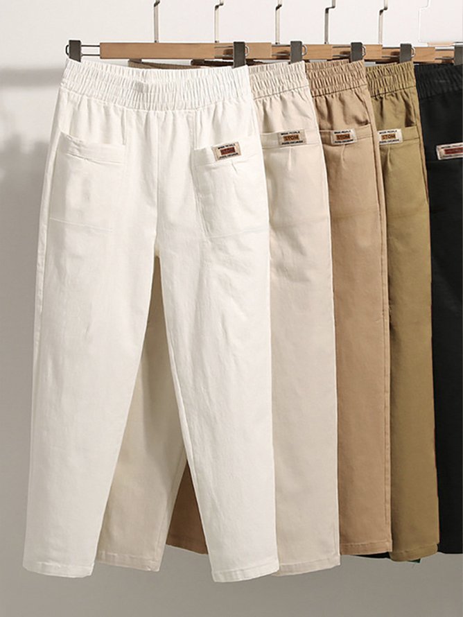 Cotton Casual Pocket Stitchin...
