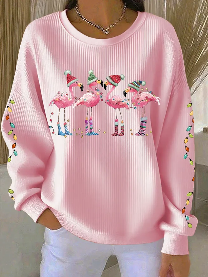 Christmas Printing Casual Swe...