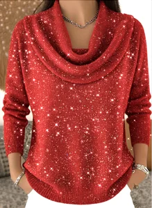Image of Regular Fit Christmas Cotton Casual Sweater