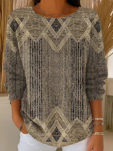 Image of Casual Abstract Sweater