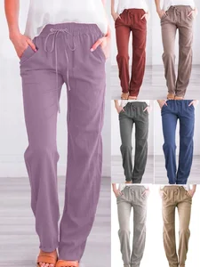 Image of Cotton Regular Fit Casual Plain Pants