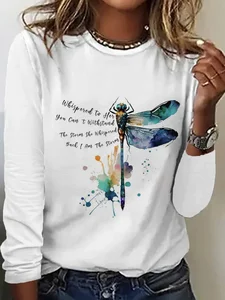 Image of Crew Neck Casual T-Shirt