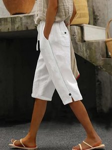 Image of Casual Plain Straight Pants