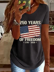 Image of Retro American 250th Anniversary T-shirt, Vintage Independence Day T-shirt