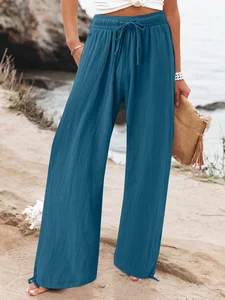 Image of Plain Loose Casual Pants