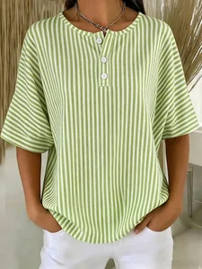 Image of Loose Others Striped Vintage Shirt