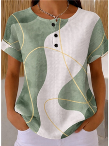 Image of Loose Geometric Others Vintage T-Shirt