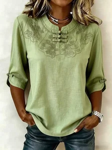 Image of Floral Casual Blouse
