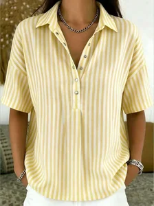 Image of Others Loose Elegant Striped Shirt