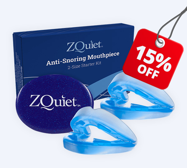 ZQuiet Anti-Snoring Mouthpiece 2-Size Starter Pack