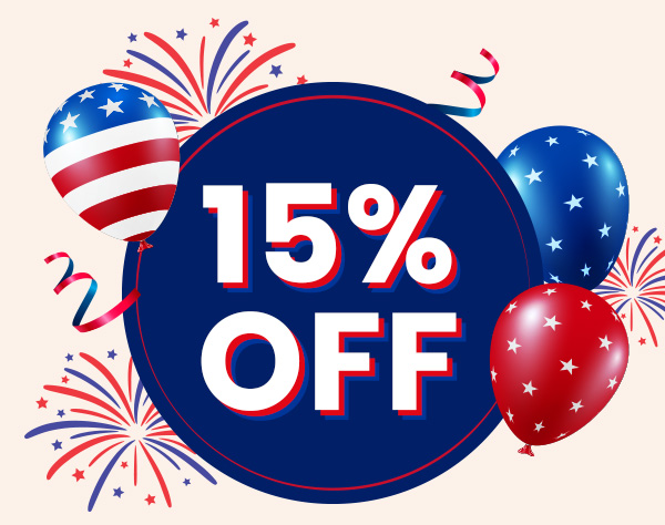 15% OFF.
