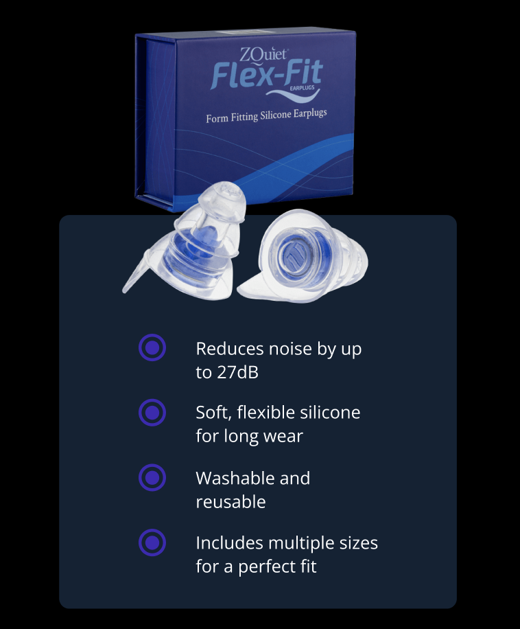 Reduces noise by up to 27dB