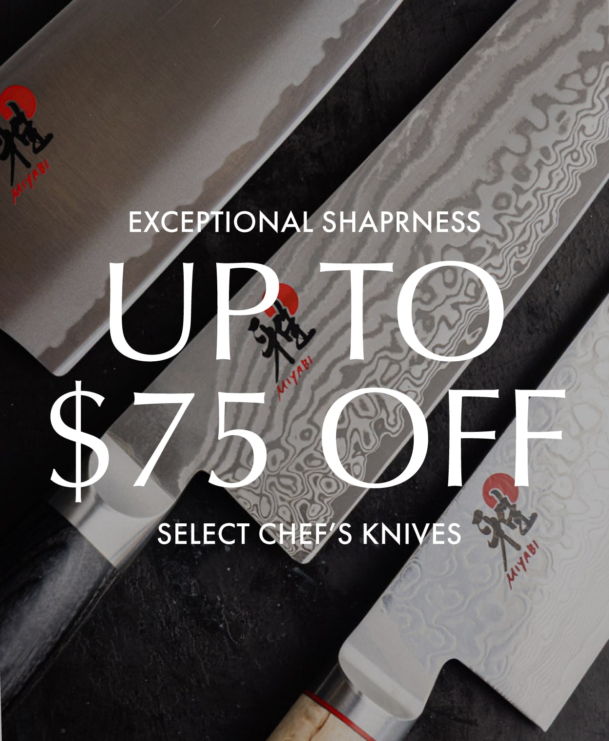 Select Chef's Knives Up to $75 Off