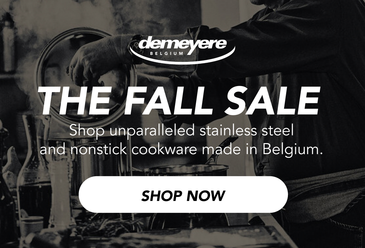 Shop the Fall Sale for cookware made in Belgium.