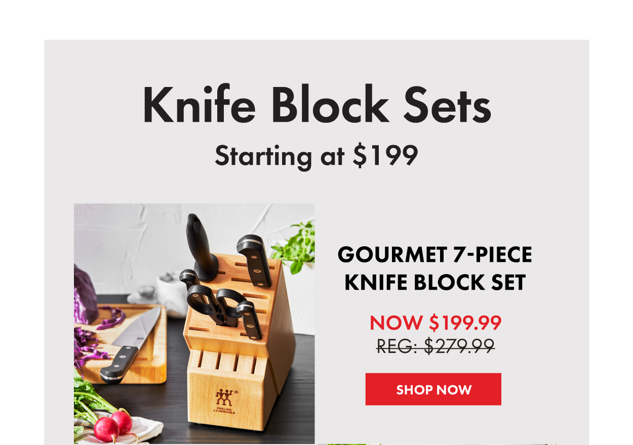 Gourmet 7-Piece Knife Block Set