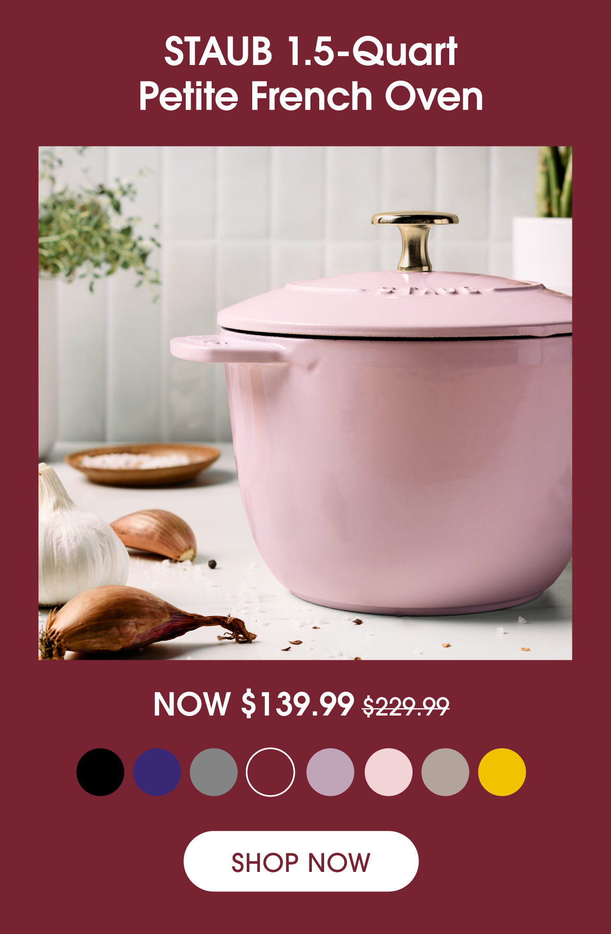 Find your favorite color—choose from 8 different colors!