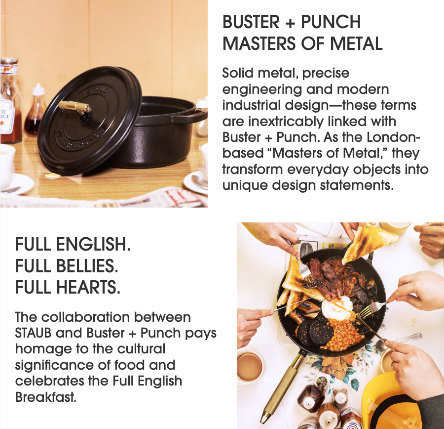 This collaboration pays homage to the cultural significance of food and celebrates the full English Breakfast.