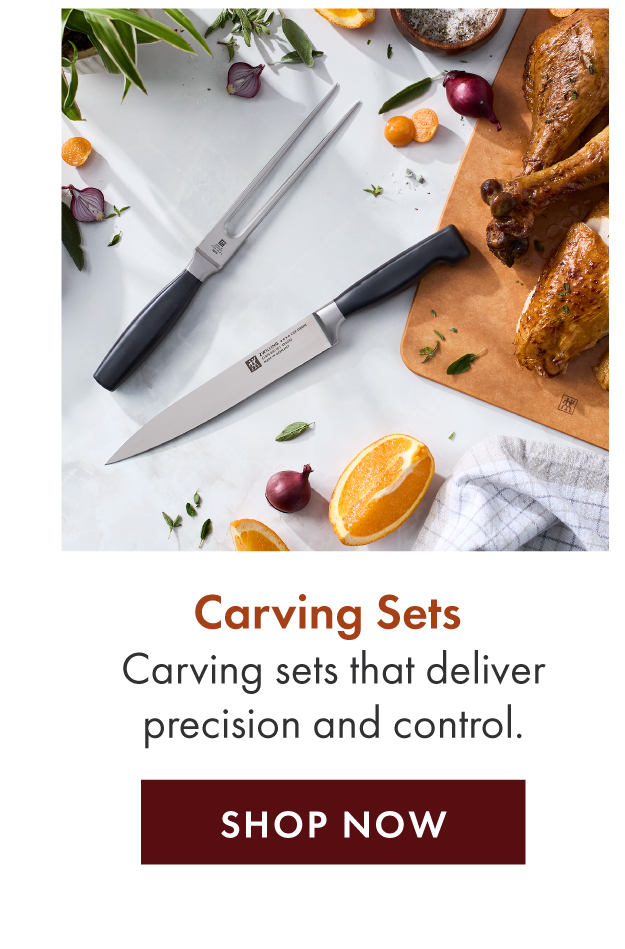 Carving sets that deliver precision and control. 