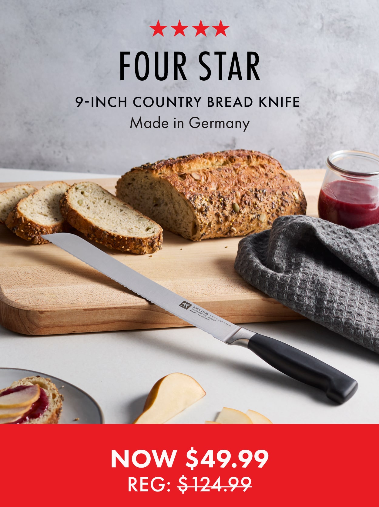 The Bread Knife that cuts like no other—now only $49.99.