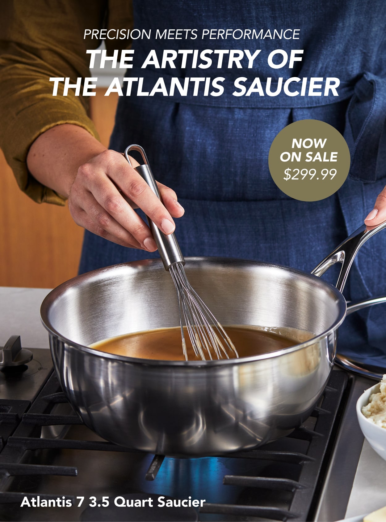 The Atlantis 7 3.5-Quart Saucier—save $80 for a limited time. 
