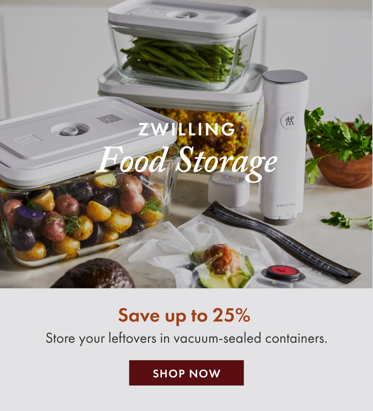 ZWILLING Food Storage—Up to 25% off.
