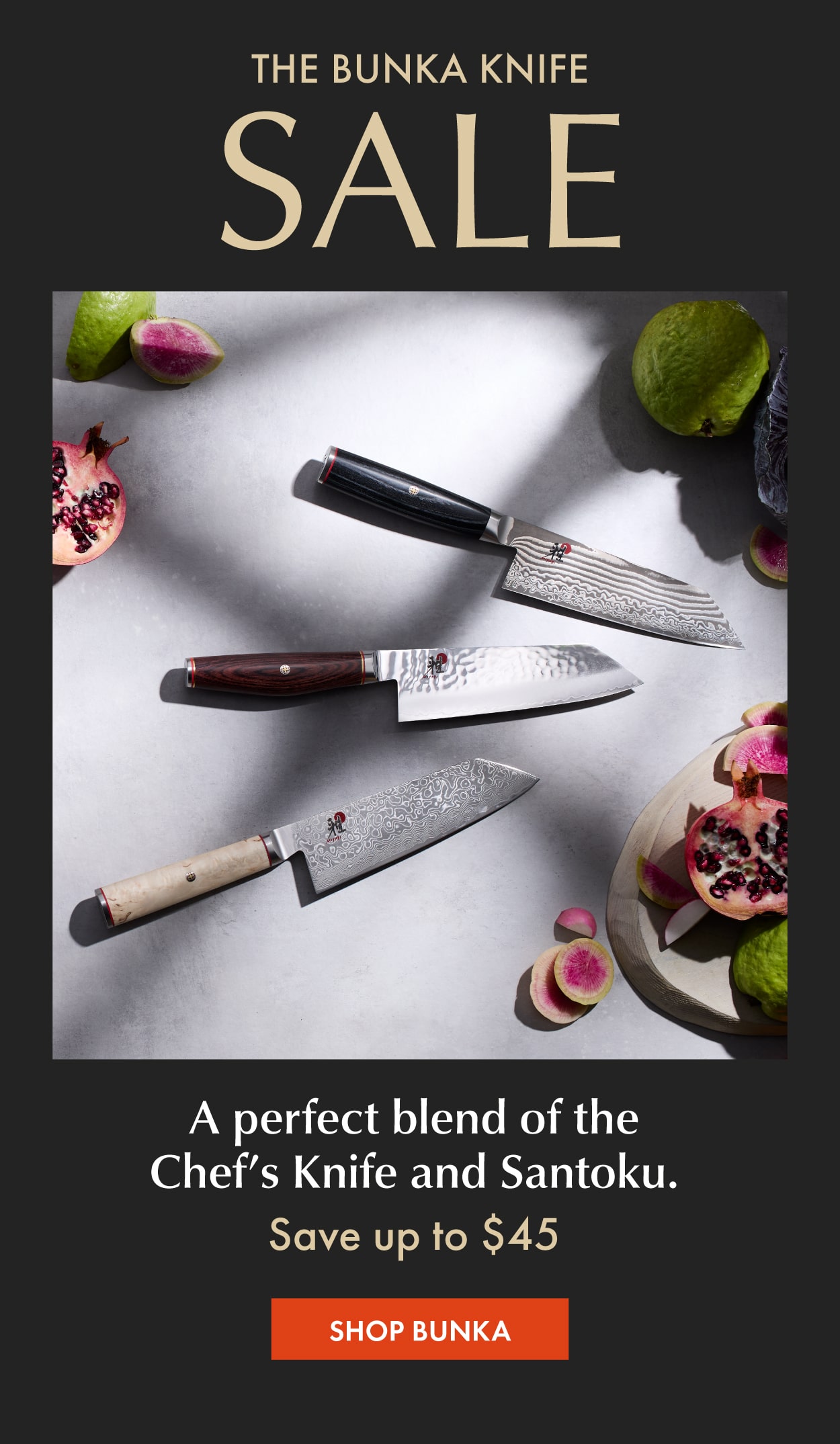 Bunka Knife Sale: Up to $45 off.