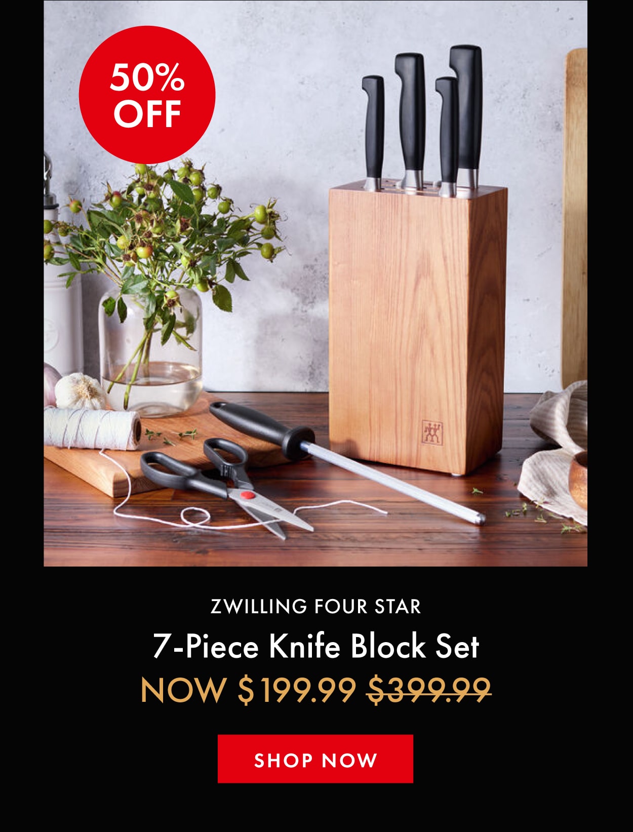 Four Star Eco 7-Piece Knife Block set