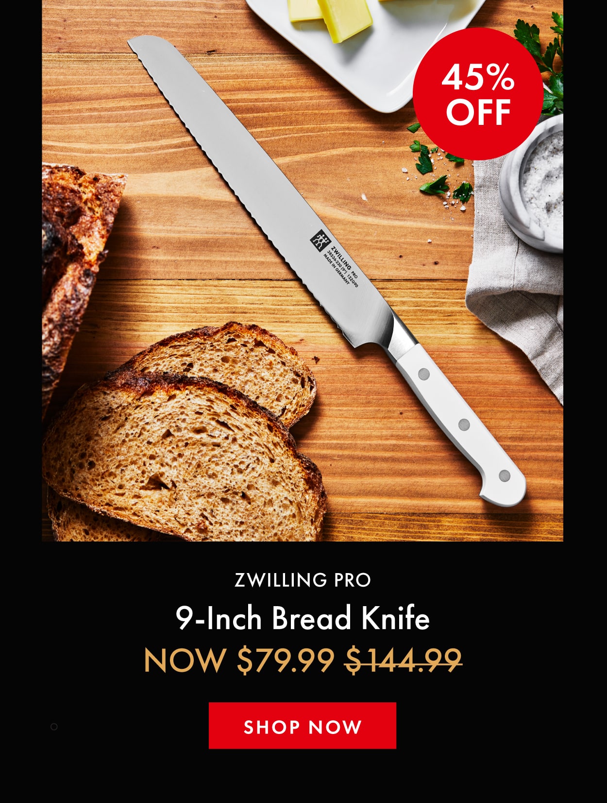 Pro Le Blanc 9-Inch Bread Knife