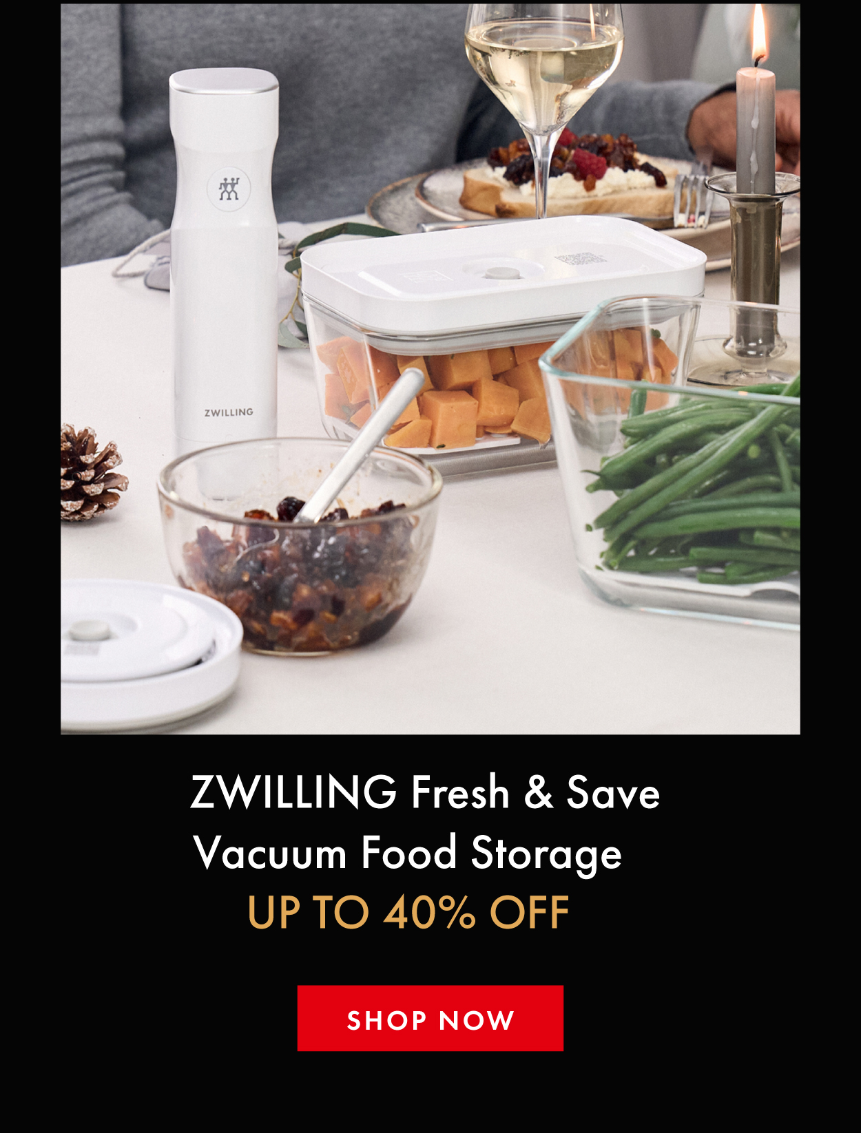 ZWILLING Fresh & Save Vacuum Food Storage up to 40% Off