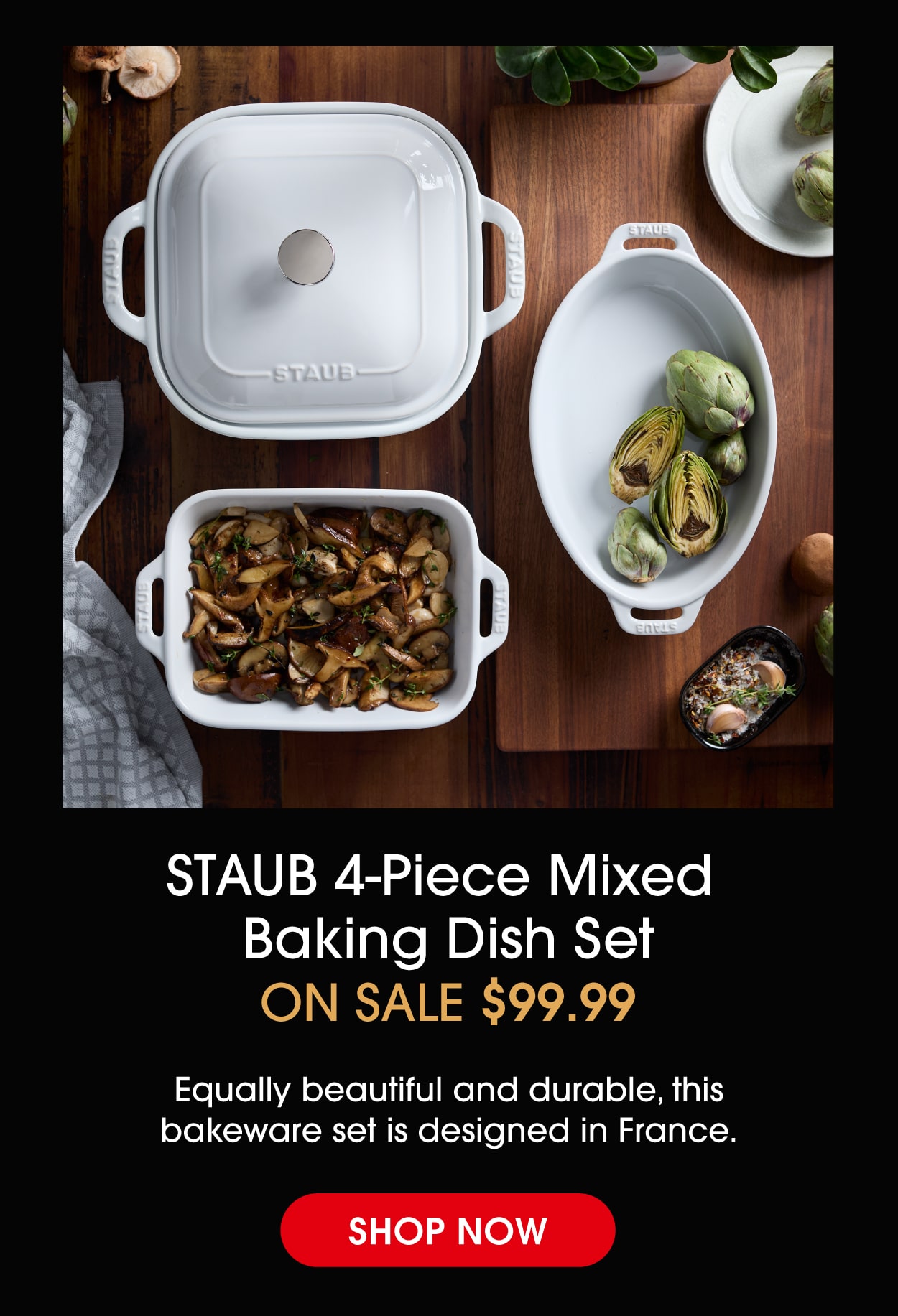 4-Piece Mixed Baking Dish Set