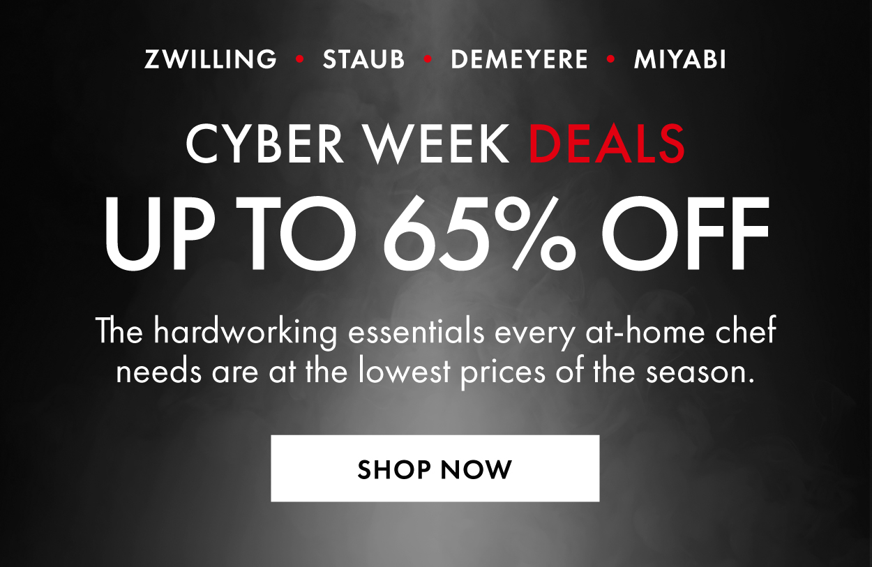 Cyber Week Deals: ZWILLING STAUB DEMEYERE and MIYABI up to 65% off