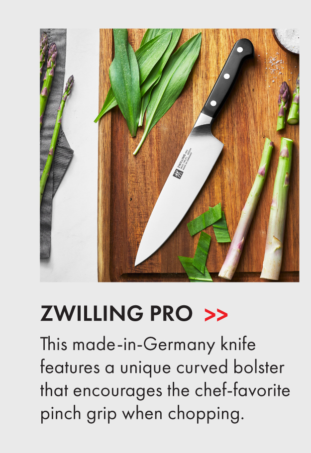 ZWILLING Pro: Our most user-friendly collection with premium German steel.