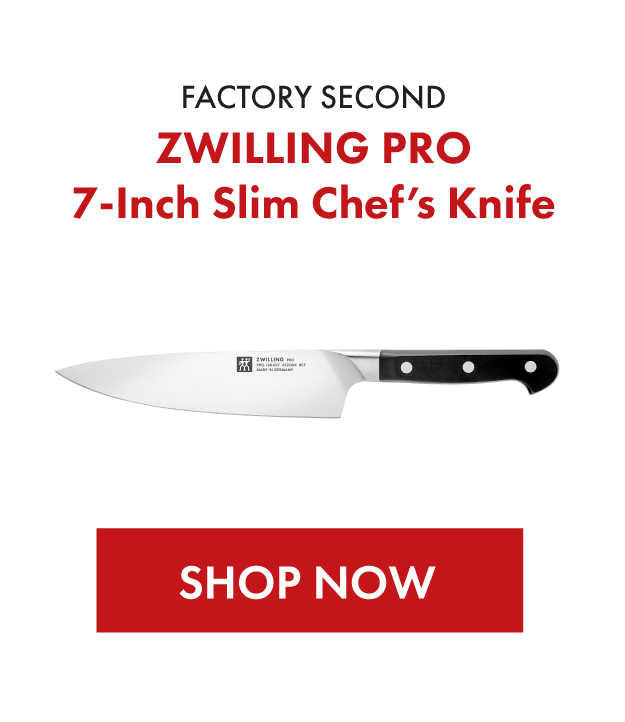 Factory Second: ZWILLING Pro 7-Inch Slim Chef's Knife