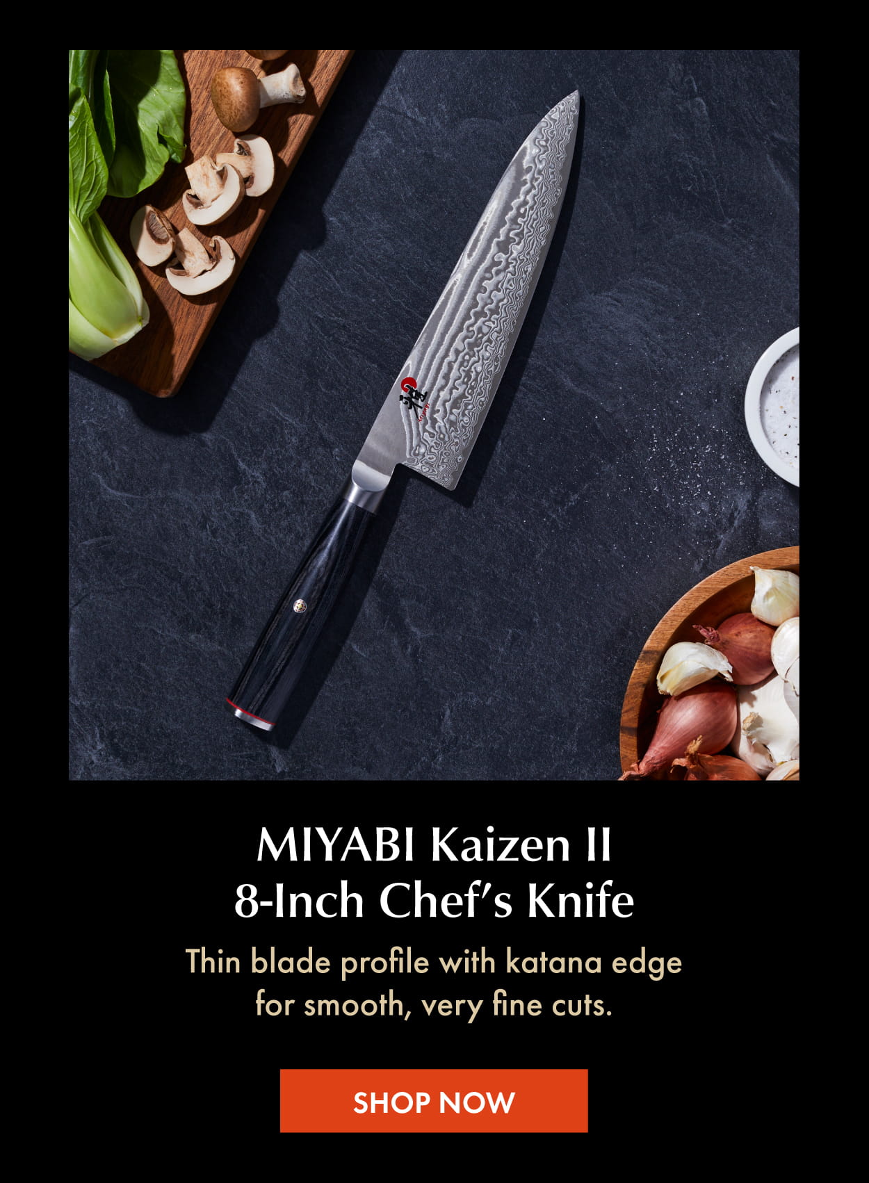 MIYABI Kaizen II 8-Inch Chef's Knife now $159.99
