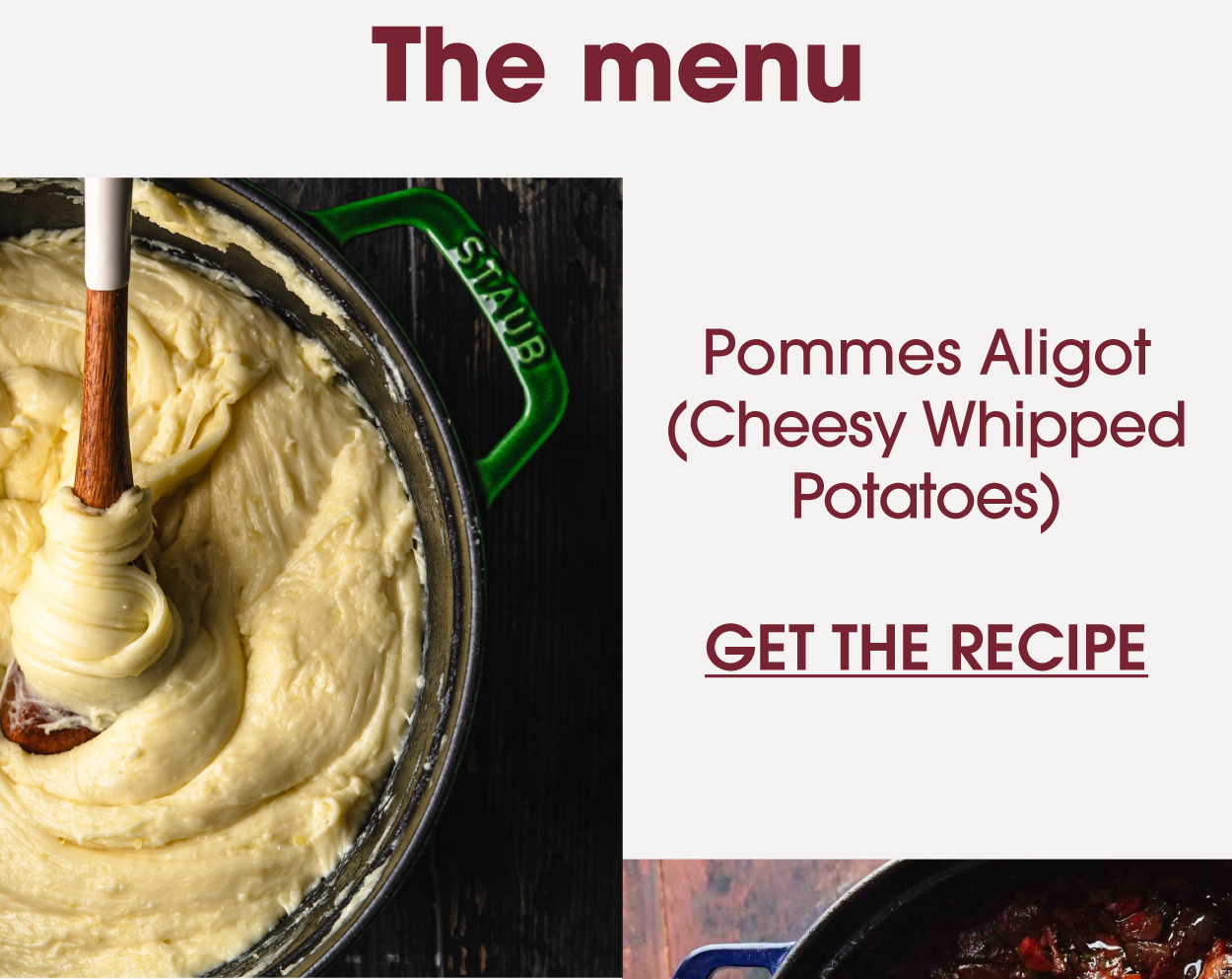 Recipe: Pommes Aligot (Cheesy Whipped Potatoes)