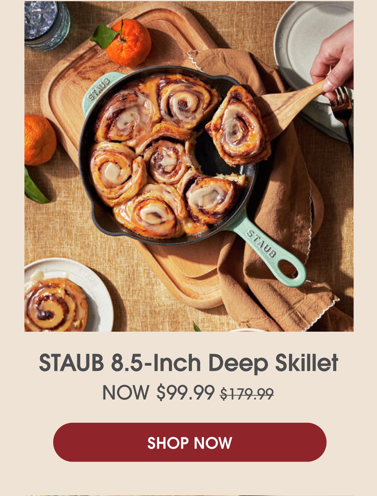 8.5-Inch Traditional Deep Skillet, now $99.99