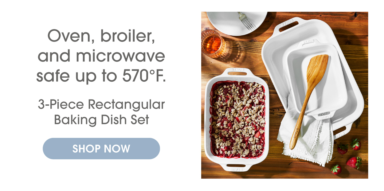 3-Piece Rectangular Baking Dish Set 