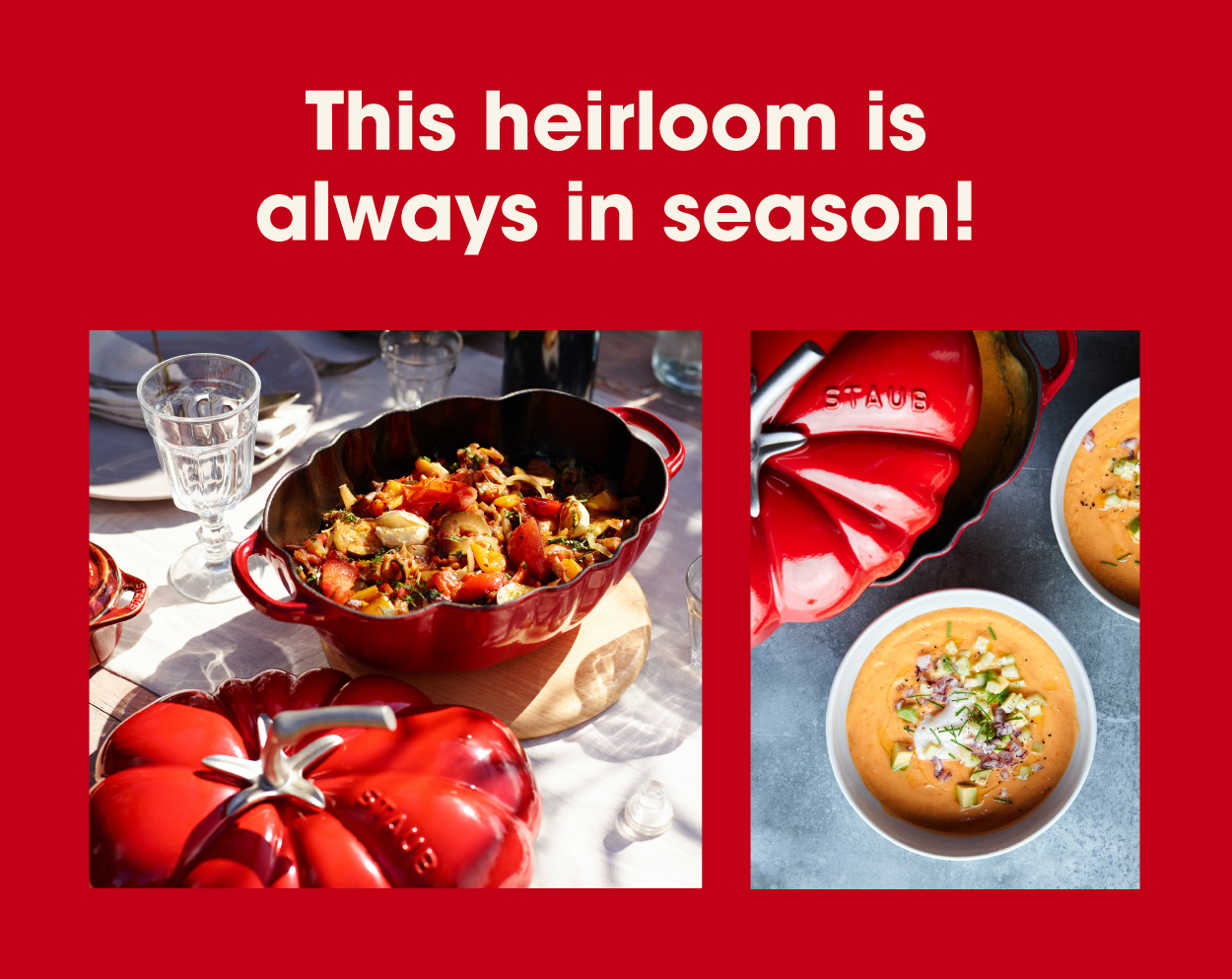 Keep appetizers cool, keep soups hot & more!