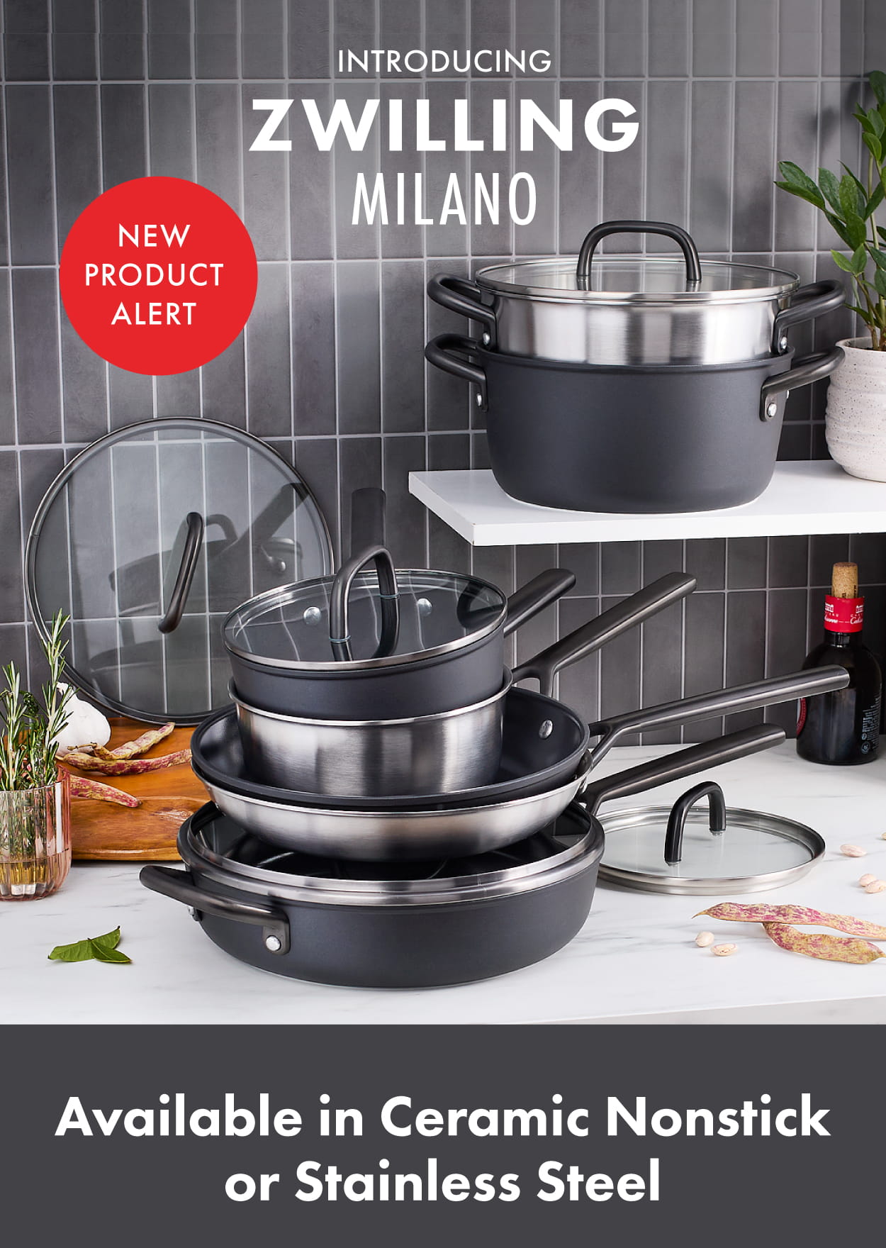 NEW Premium ZWILLING Milano Cookware